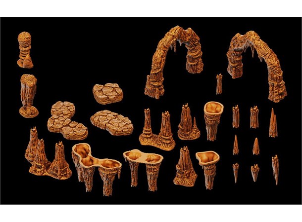 Warlock Tiles Stalactites & Stalagmites Caverns Accessory 