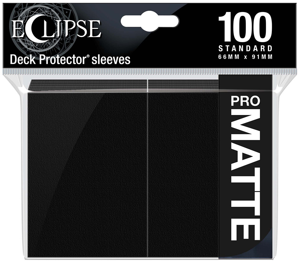 Sleeves Eclipse Pro Matte Black x100 Ultra Pro Kortskydd / Deck Protector