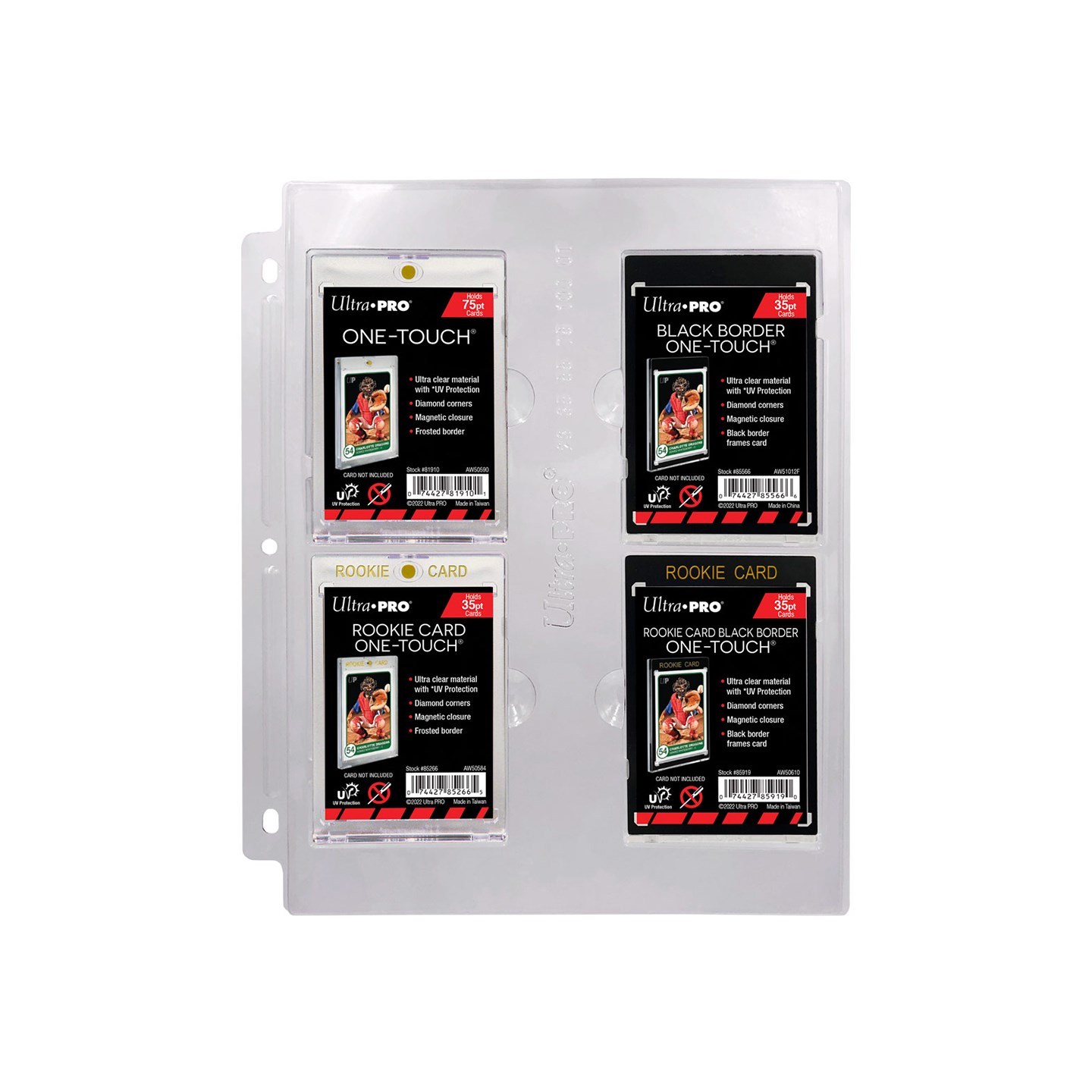 Plastficka 4-Pocket ONE-TOUCH 23-100pt Ultra Pro Page - 1 stk