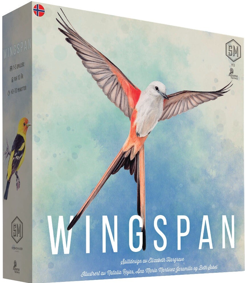 Wingspan 2nd Edition Brettspill - Norsk