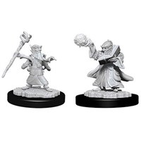 D&D Figur Nolzur Gnome Wizard Male Nolzur's Marvelous Miniatures - Ej målad