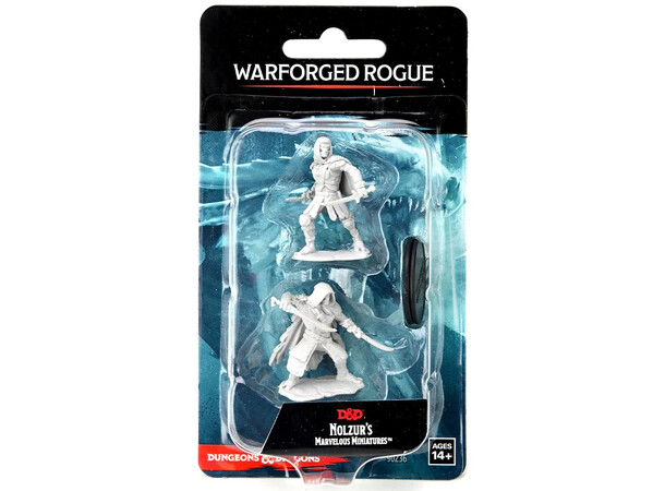 D&D Figur Nolzur Warforged Rogue Nolzur's Marvelous Miniatures - Ej målad 