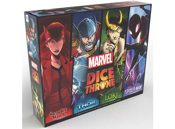 Dice Throne Marvel 4 Hero Box Brädspel Scarlet Witch / Thor / Loki / Spider-Man 