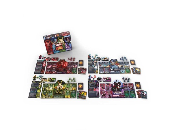 Dice Throne Marvel 4 Hero Box Brädspel Scarlet Witch / Thor / Loki / Spider-Man 