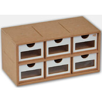 Hobbyzone Module OM01a 6x Drawers 6 lådor med fönster - 30 cm