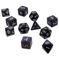 RPG Dice Set Eclipse 11 Jet Black Tärningsset för rollspel