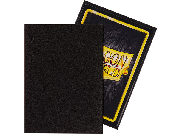 Sleeves Matte Black x100 66x91 Dragon Shield Kortskydd m/deckbox 
