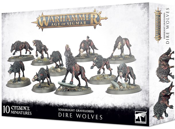 Soulblight Gravelords Dire Wolves Warhammer Age of Sigmar 