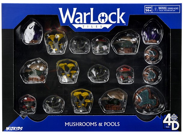 Warlock Tiles Caverns Mushrooms/Pools Accessory 