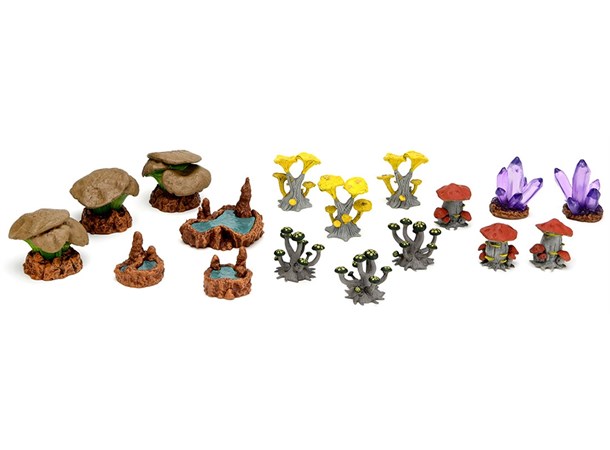 Warlock Tiles Caverns Mushrooms/Pools Accessory 