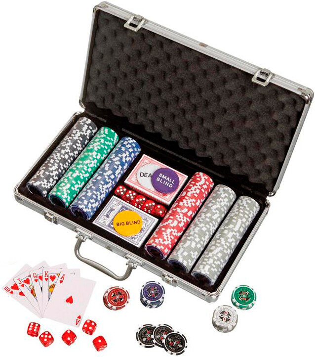 Pokerset med 300 marker Aluminiumfodral