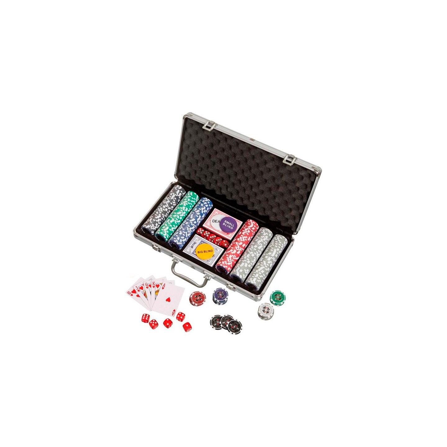 Pokerset med 300 marker Aluminiumfodral