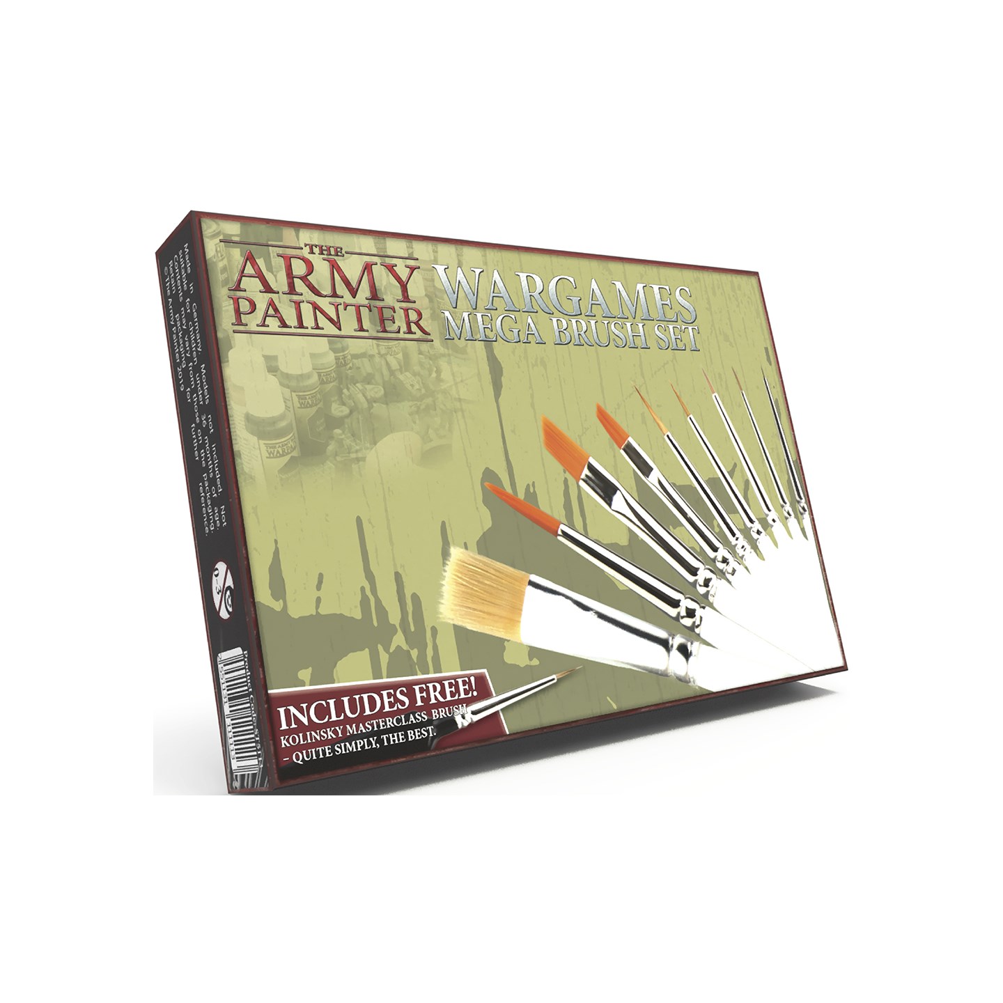 Wargames Mega Brush Set Army Painter - 10 kvalitetspenslar