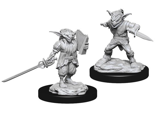 D&D Figur Nolzur Goblin Rogue/Bard Nolzur's Marvelous Miniatures - Ej målad 