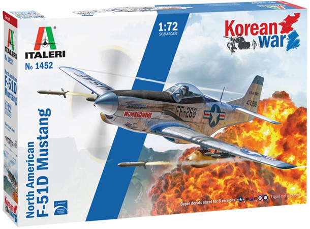 F-51D Mustang Korean War Italeri 1:72 Byggsats 