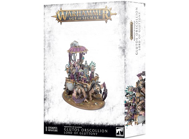 Hedonites of Slaanesh Glutos Orscollion Warhammer Age of Sigmar Lord of Gluttony 