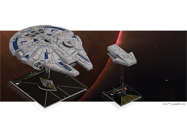 Star Wars X-Wing Landos Millennium Falco Utvidelse til Star Wars X-Wing 2nd Ed 