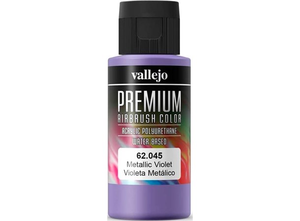 Vallejo Premium Metallic Violet 60ml Premium Airbrush Color - Metallic 