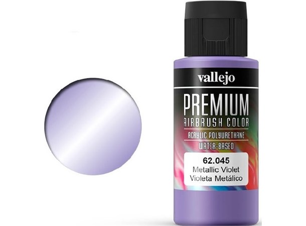 Vallejo Premium Metallic Violet 60ml Premium Airbrush Color - Metallic 