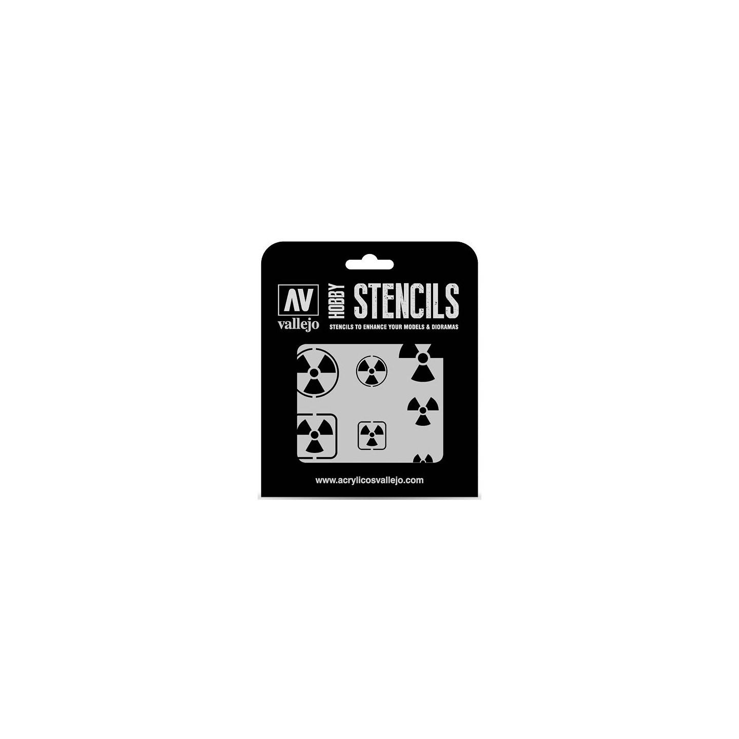 Hobby Stencils Radioactivity Signs Vallejo