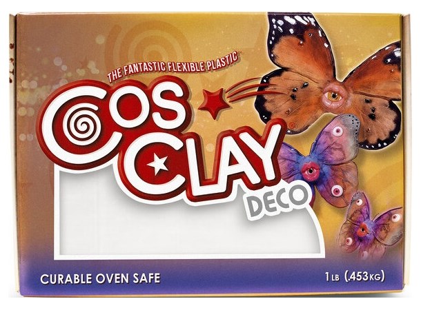 Cosclay Sculpting Clay Deco White Hybrid Plastic / Rubber Polymer 0,45kg 