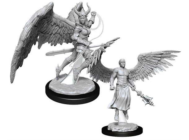 D&D Figur Nolzur Deva & Erinyes Nolzur's Marvelous Miniatures - Ej målad 