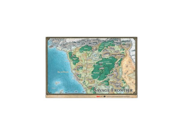 D&D Maps Savage Frontier Map Dungeons & Dragons 