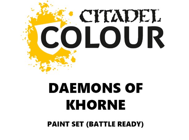 Daemons of Khorne Paint Set Battle Ready Paint Set för din armé 