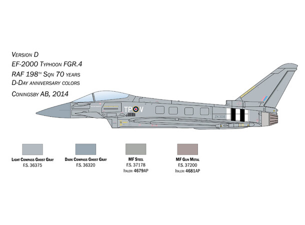 EF-2000 Typhoon In RAF Service Italeri 1:72 Byggsats 