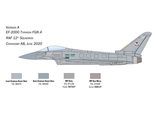 EF-2000 Typhoon In RAF Service Italeri 1:72 Byggsats 