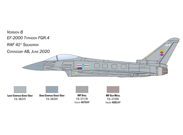 EF-2000 Typhoon In RAF Service Italeri 1:72 Byggsats 