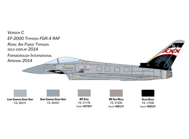 EF-2000 Typhoon In RAF Service Italeri 1:72 Byggsats 
