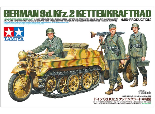 German Sd.Kfz.2 Kettenkraftrad Tamiya 1:35 Byggsats 