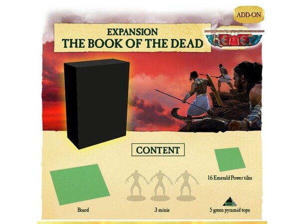 Kemet Blood & Sand Book of the Dead Exp Expansion till Kemet Blood & Sand 