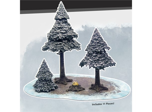 Monster Scenery Snowy Pine Forest 