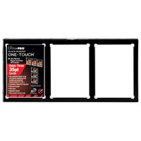 One Touch 3-Card Magnetic Holder 35pt Ultra Pro Black Border UV
