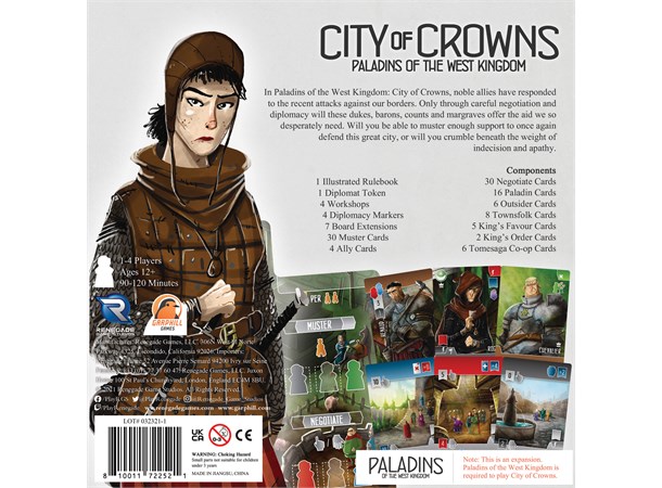 Paladins of West Kingdom City of Crowns Expansion till Paladins of West Kingdom 
