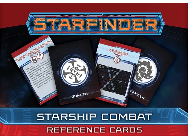 Starfinder RPG Starship Combat Cards Reference Cards - 110 kort 