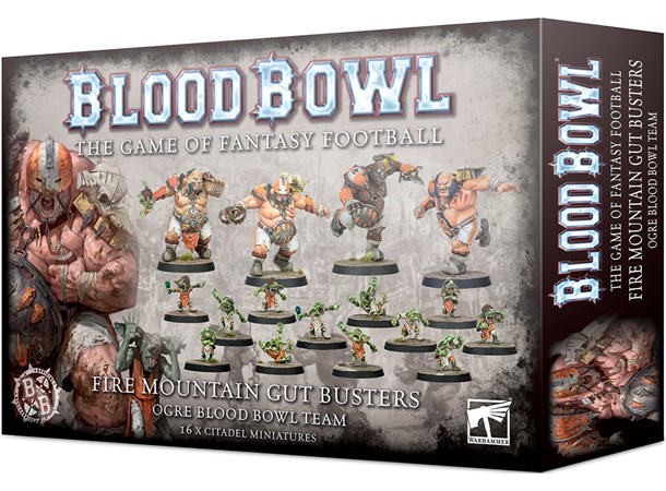 Blood Bowl Team Fire Mountain Gut Buster Ogre Team 