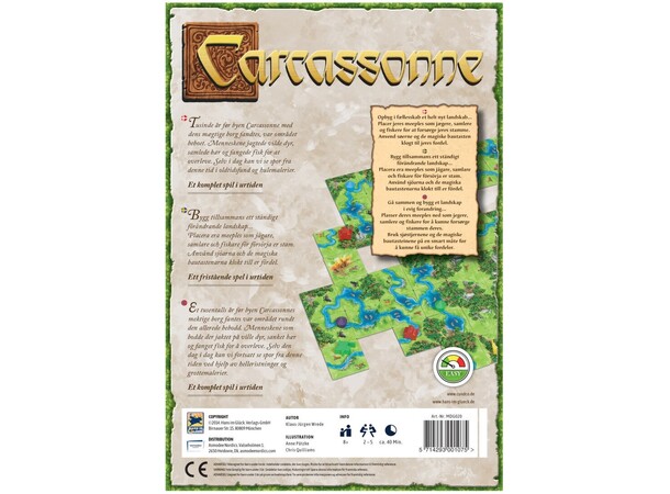 Carcassonne Hunters Gatherers Brädspel Svensk utgåva 