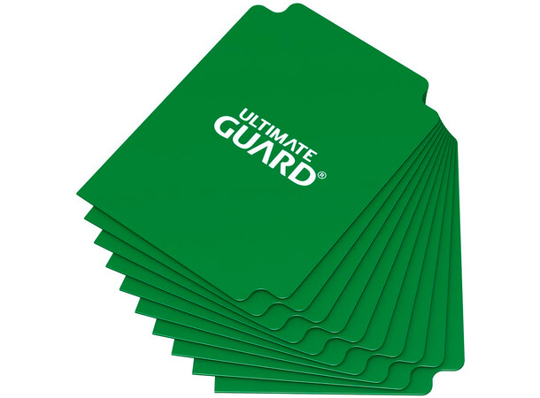 Card Dividers x10 Grön Ultimate Guard