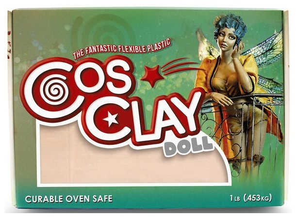Cosclay Doll Sculpting Clay Warm Beige Hybrid Plastic / Rubber Polymer 0,45kg 