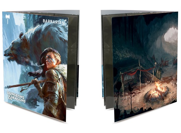 D&D Character Class Folio Barbarian Dungeons & Dragons 