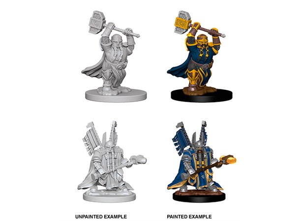 D&D Figur Nolzur Dwarf Paladin Male Nolzur's Marvelous Miniatures - Ej målad 