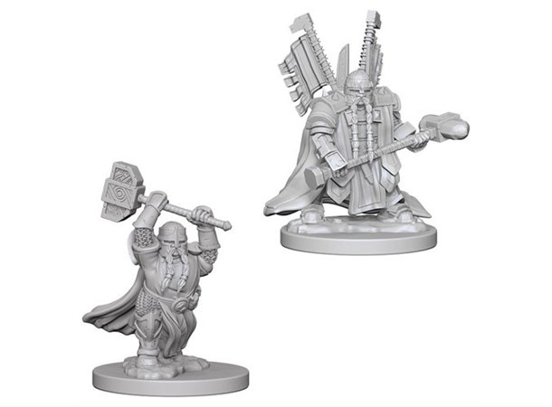 D&D Figur Nolzur Dwarf Paladin Male Nolzur's Marvelous Miniatures - Ej målad 