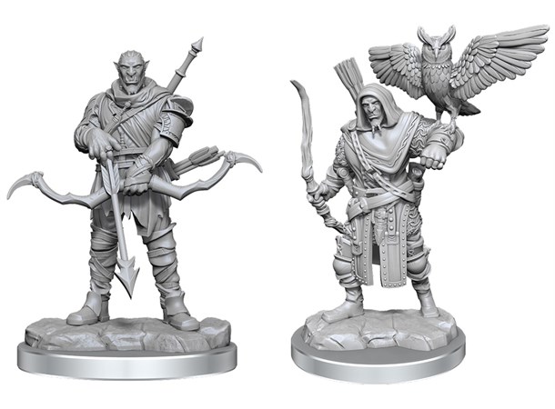 D&D Figur Nolzur Orc Ranger Male Nolzur's Marvelous Miniatures - Ej målad 