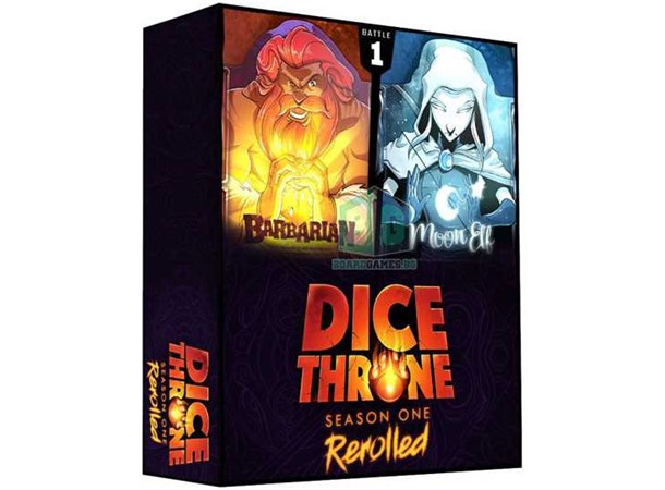 Dice Throne Season 1 ReRolled Box 1 Barbarian vs Moon Elf 
