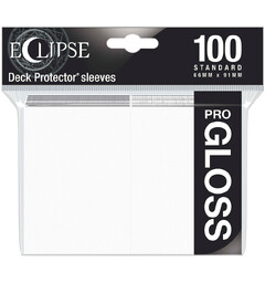 Sleeves Eclipse Pro Gloss Vit x100 Ultra Pro Kortskydd / Deck Protector