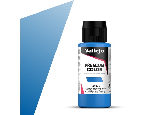 Vallejo Premium Candy Racing Blue 60ml Premium Airbrush Color - Candy 