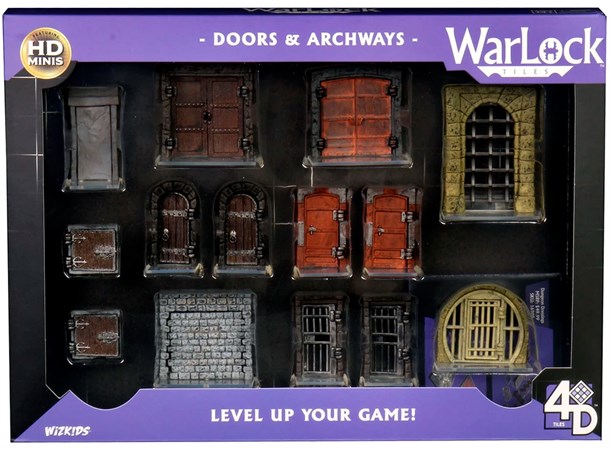 Warlock Tiles Doors & Archways Bygg din egen Dungeon i 3D! 